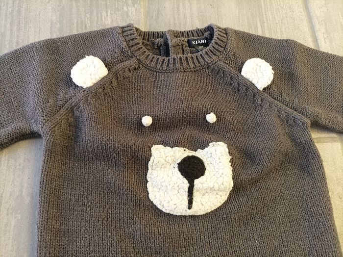 Lot n° 231 Pull Nounours Kiabi 12 mois - photo numéro 3