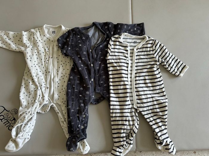 3 pyjamas velours