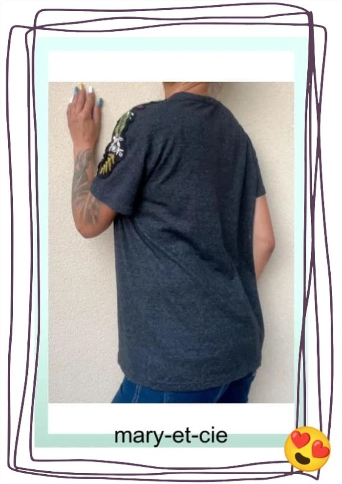SOLDÉ - Haut manches courtes Zara taille M - photo numéro 3