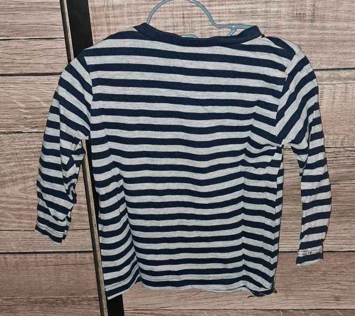 Tee-shirt rayé H&M 6 mois - photo numéro 3