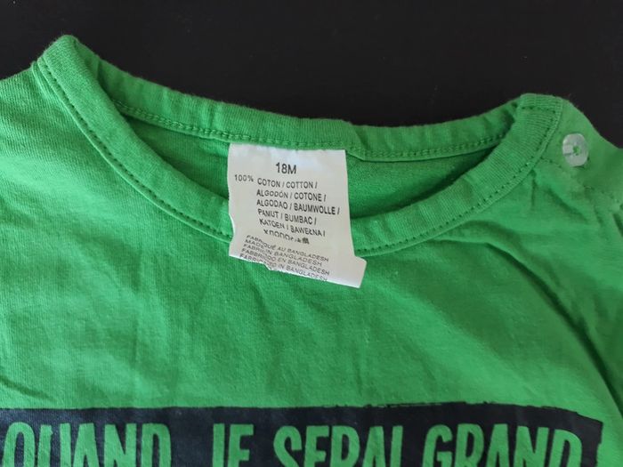 Tee shirt manches longues 18 mois - photo numéro 2