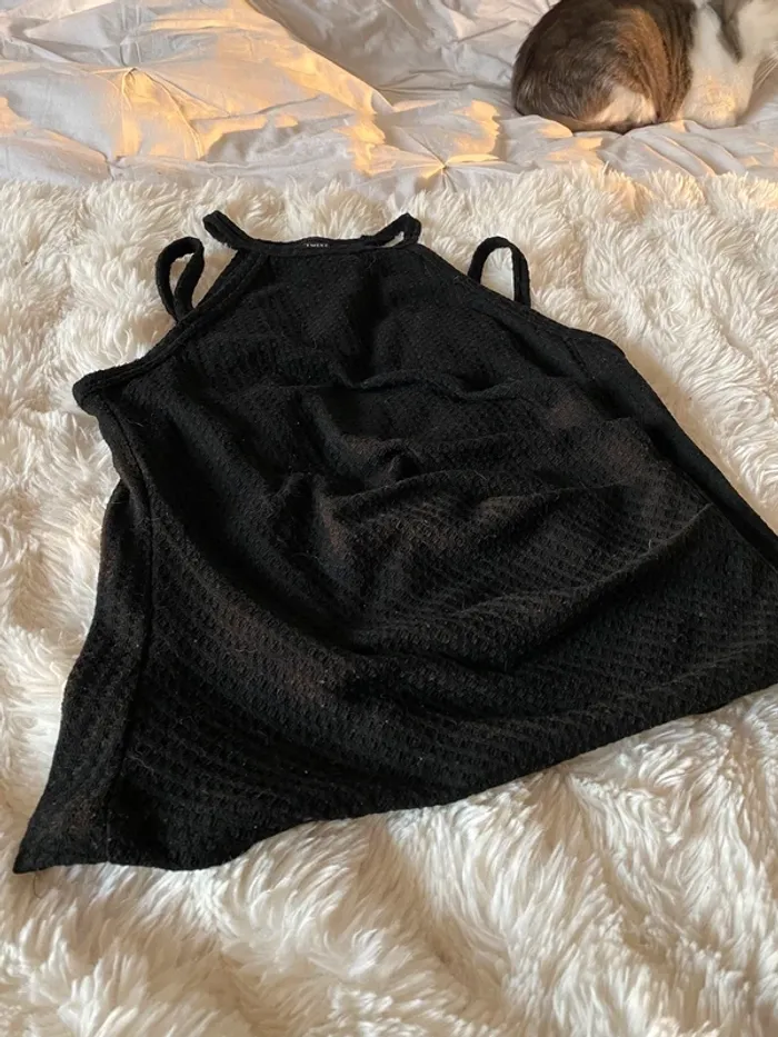 Top noir épaules dénudées taille S - photo numéro 2