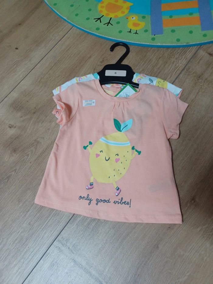 Lot 2 t-shirts 6mois neuf