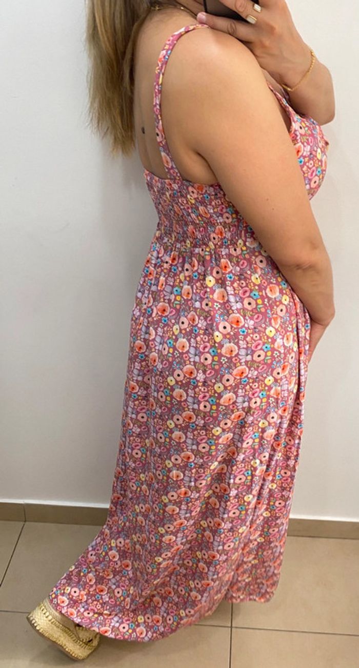 Robe longue fleurie taille 38 - photo numéro 7