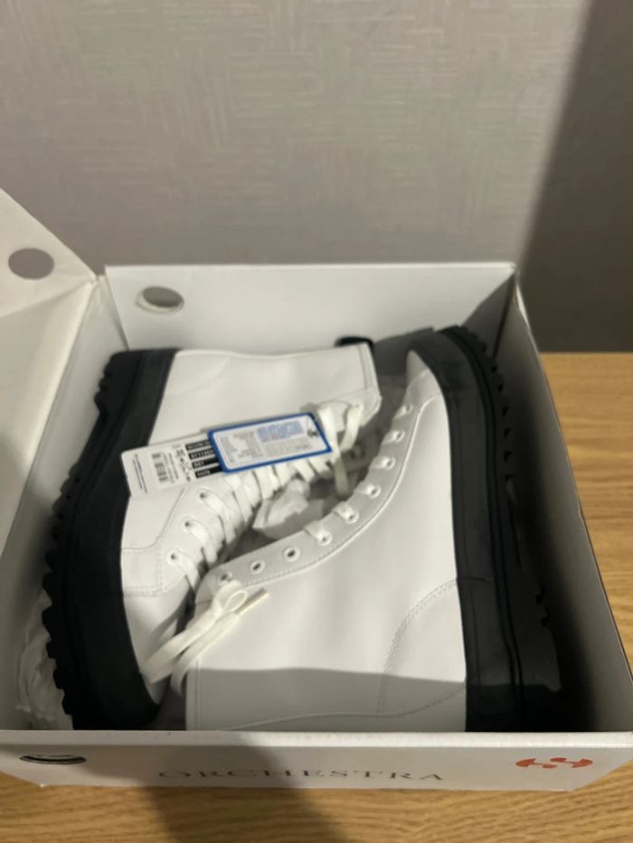Bottines blanches Superga 2643 Alpina Vegan 🌱 leather 38 - photo numéro 8