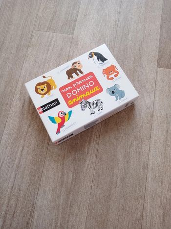 Jeu éducatif "Mon premier domino animaux" de marque Nathan dès 2 ans