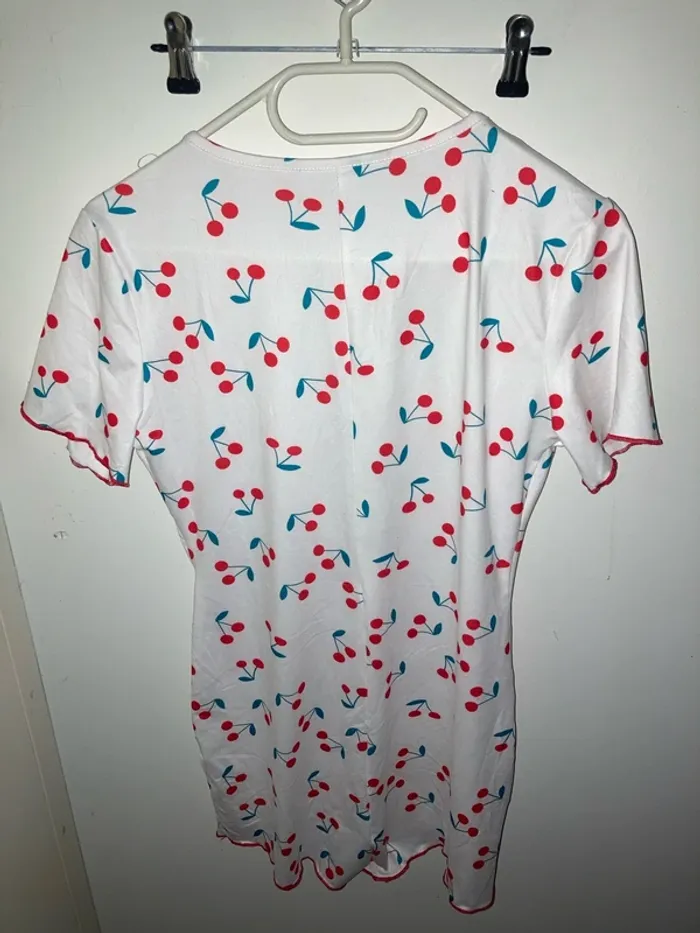 Combi short pyjama cerise - photo numéro 2