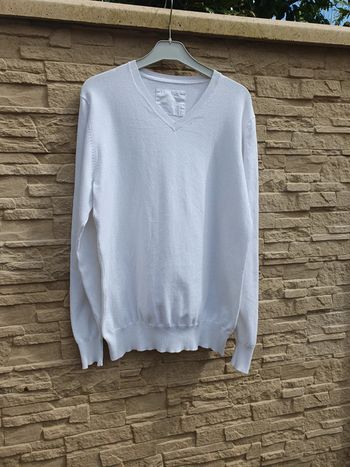 Pull fin Bonobo taille M blanc