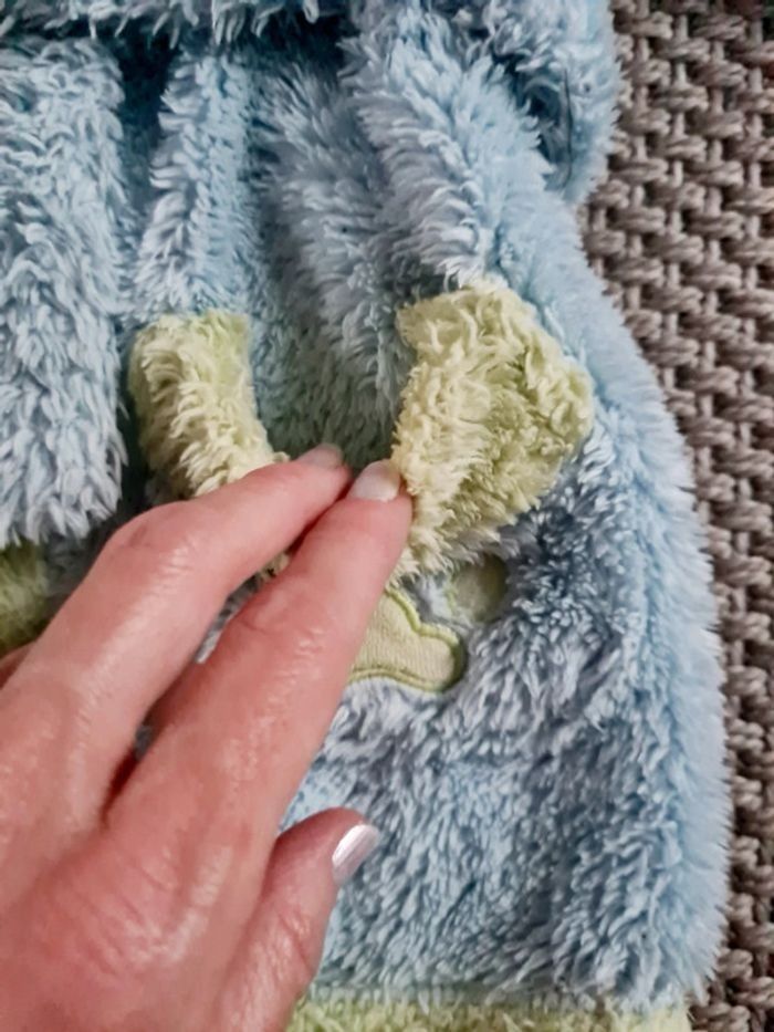 Robe de chambre bleue et verte mixte - 12 mois - photo numéro 10