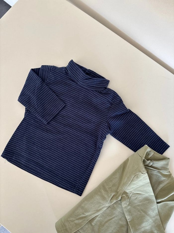 Lot de 2 tee shirt manches longues col roulé 3M - photo numéro 4
