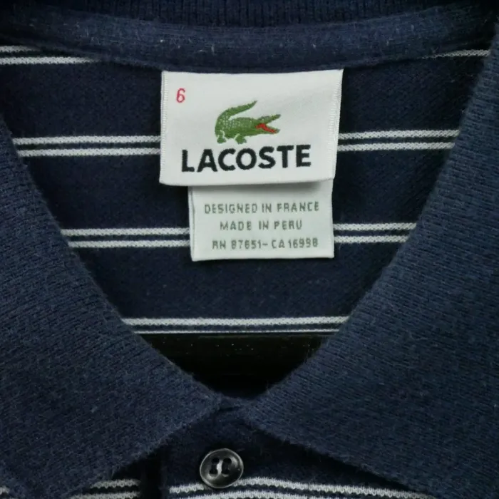 Lacoste Polo manches courtes Homme Taille Xl Marine #Qwe3542 - photo numéro 6