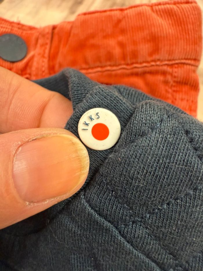 Ensemble garçon IKKS 12 mois pantalon + t-shirt manches longues Japon - photo numéro 12