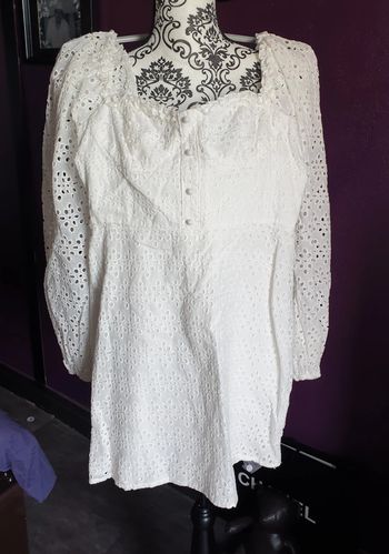 Robe courte Broderie Anglaise