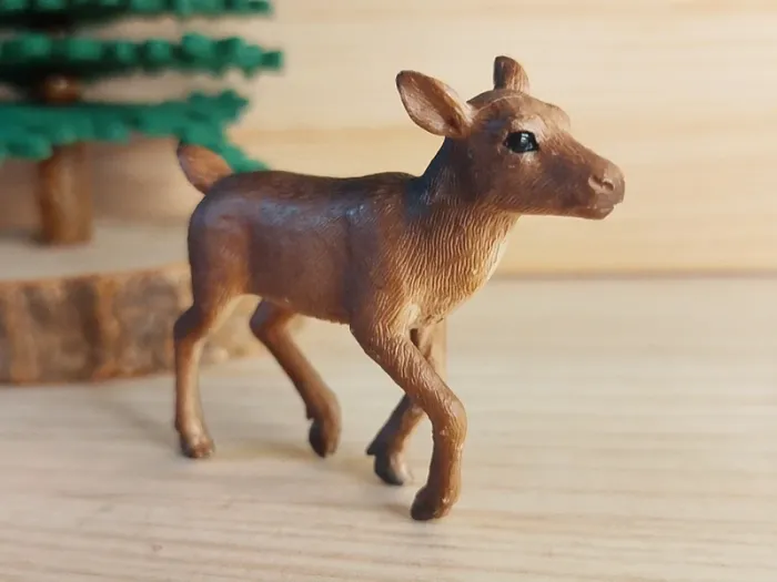 MOJO veau Renne Figurine animal de la forêt - photo numéro 2