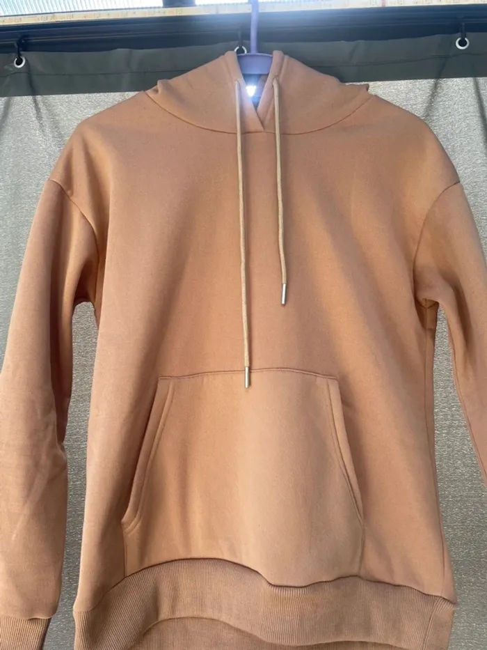 Sweat à capuche marron - photo numéro 2
