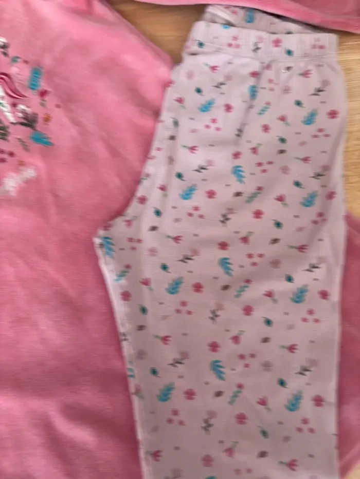 Pyjama chemise de nuit en velour + legging •  Sergent Major • 5 ans - photo numéro 4