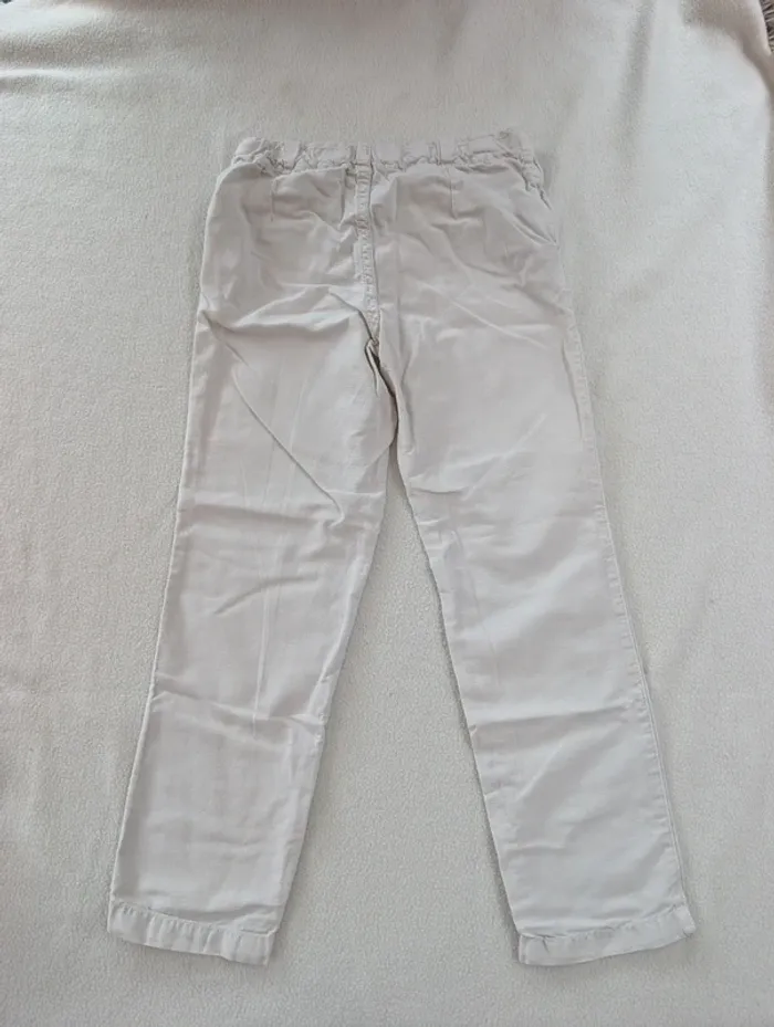 Pantalon 6 ans garçon beige/ crème dpam - photo numéro 3