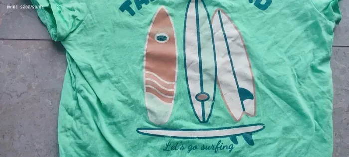 T-shirt surf garçon Kiabi 12 ans – couleur menthe - photo numéro 2