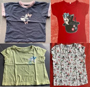 Lot 4 tee shirts manches courtes 4 ans