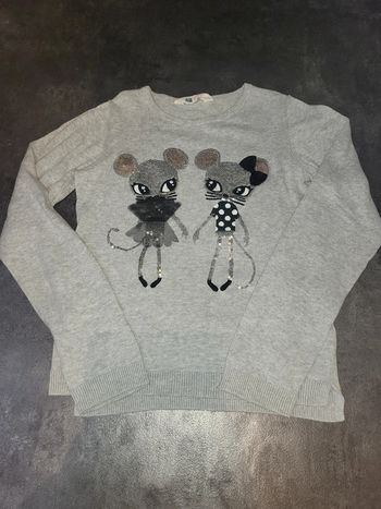 Pull fin fille 9-10 ans H&M très bon état