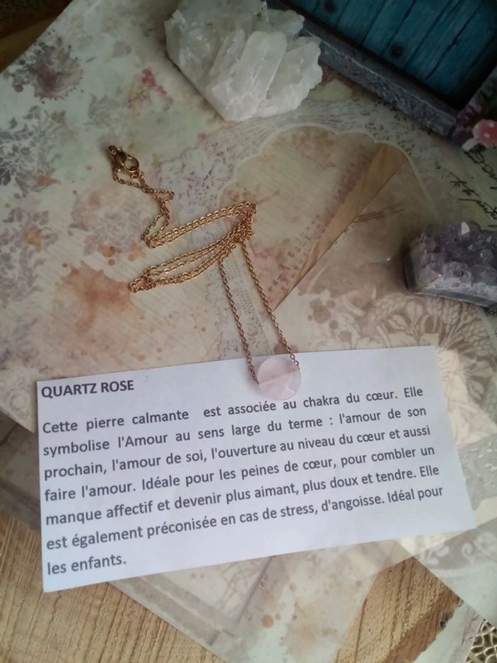 Collier de quartz rose - photo numéro 4