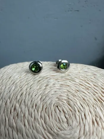 Boucles d'oreilles verte