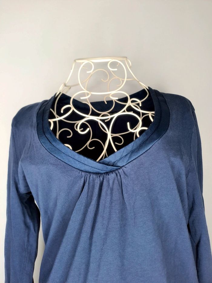 T-shirt bleu esprit L - photo numéro 2