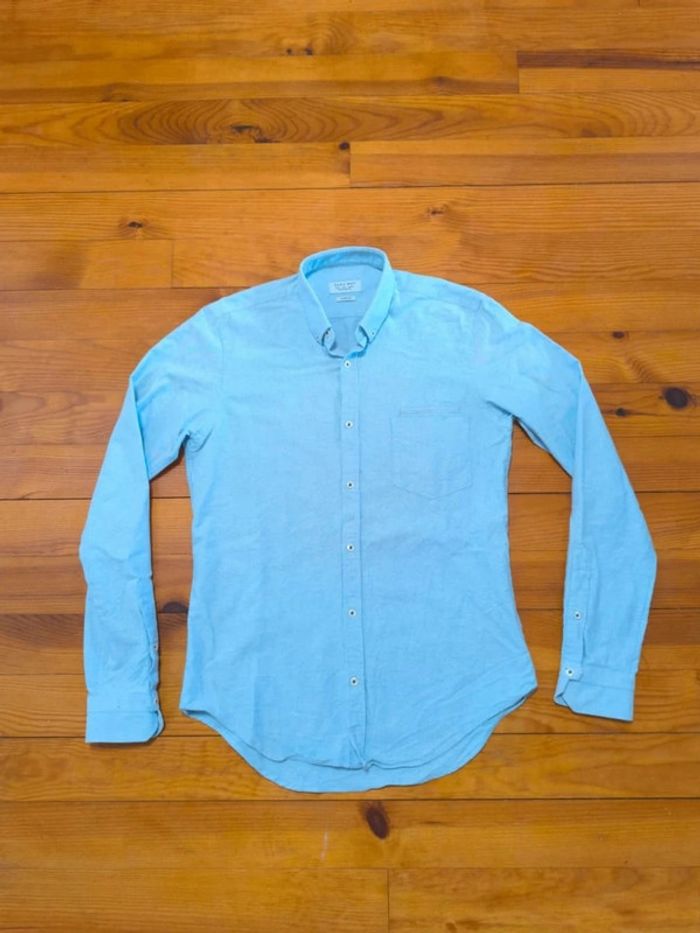 Chemise Zara - Slim Fit - Taille S - Bleu clair - photo numéro 2