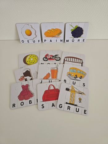 Lot de 12 petits puzzles 