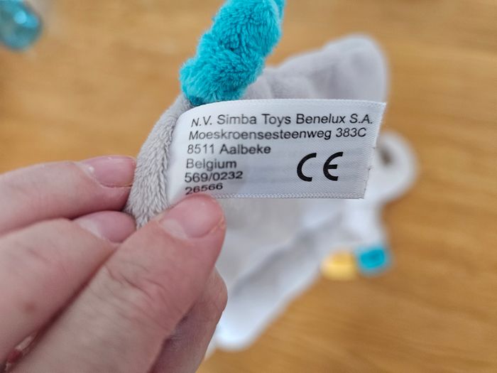 2 doudous éléphants simba toys - photo numéro 3