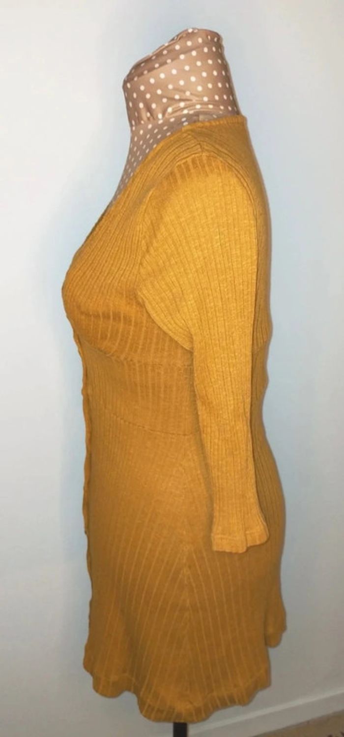 Robe Pull and Bear marron, femme, taille 2 - photo numéro 4