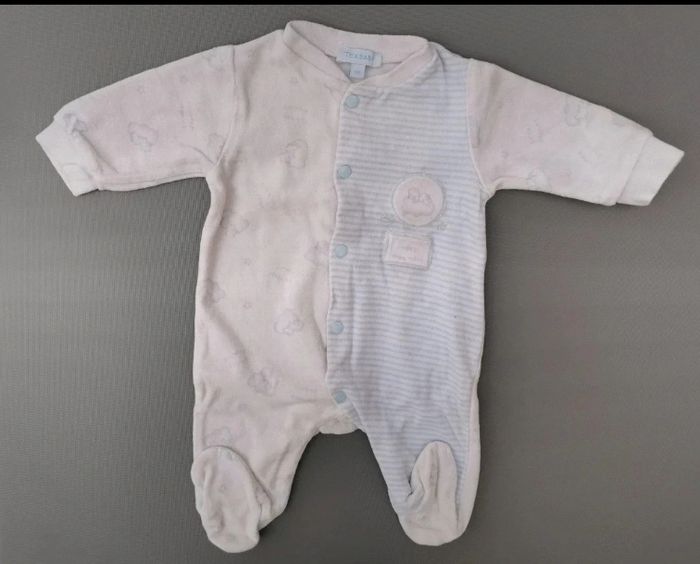 Lot de 5 pyjamas 1 pièce velours 3 mois garçon Tex - photo numéro 6