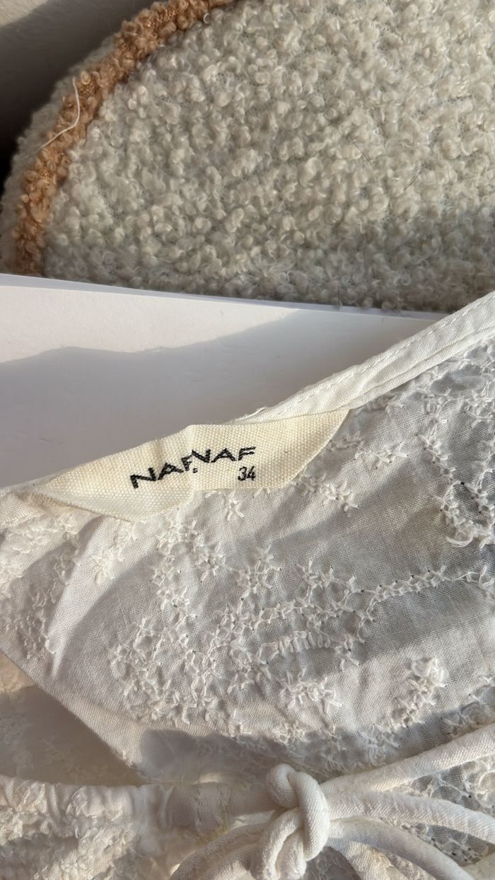 Blouse blanche Naf Naf T34 - photo numéro 4
