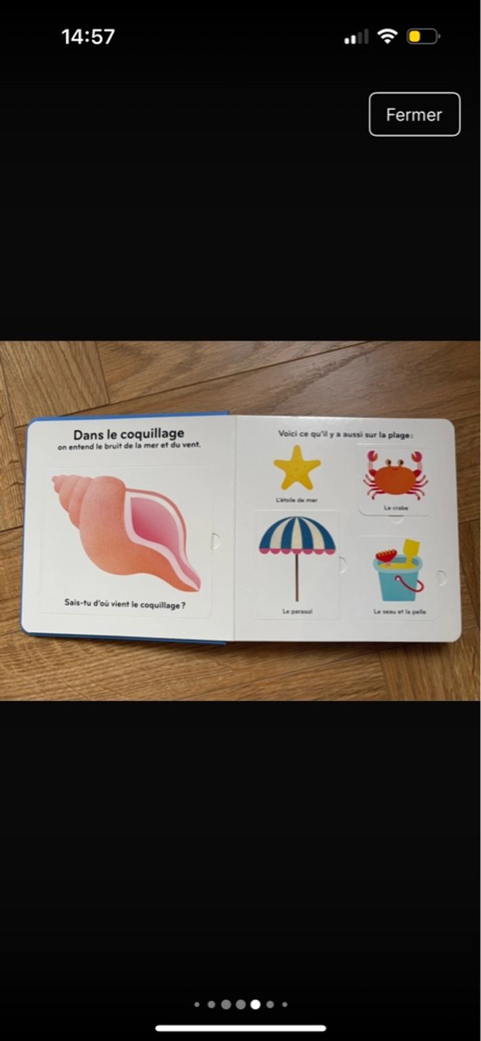 Livre imagier volets ouvrir enfant La mer Gallimard - photo numéro 4
