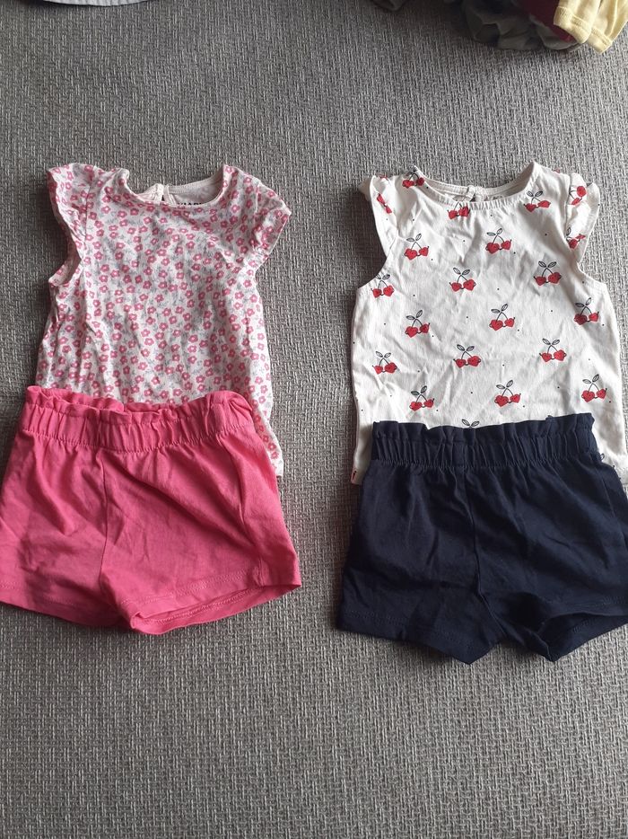 Lot de 2 ensembles coton taille 3 mois