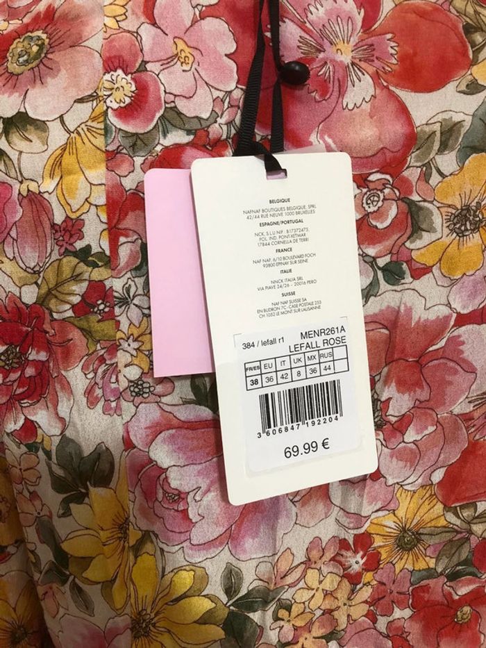 Robe fleurie naf naf - n e u v e - photo numéro 4