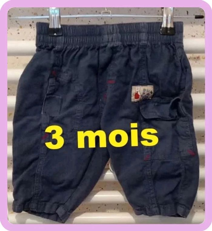 Pantalon bleu  marine  Culbuto  Taille 3 mois