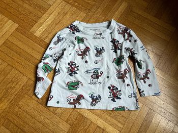 T-shirt manches longues Noël Primark 18-24mois