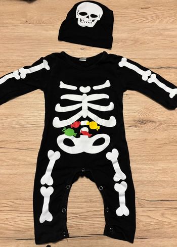 Costume Halloween squelette 3 mois