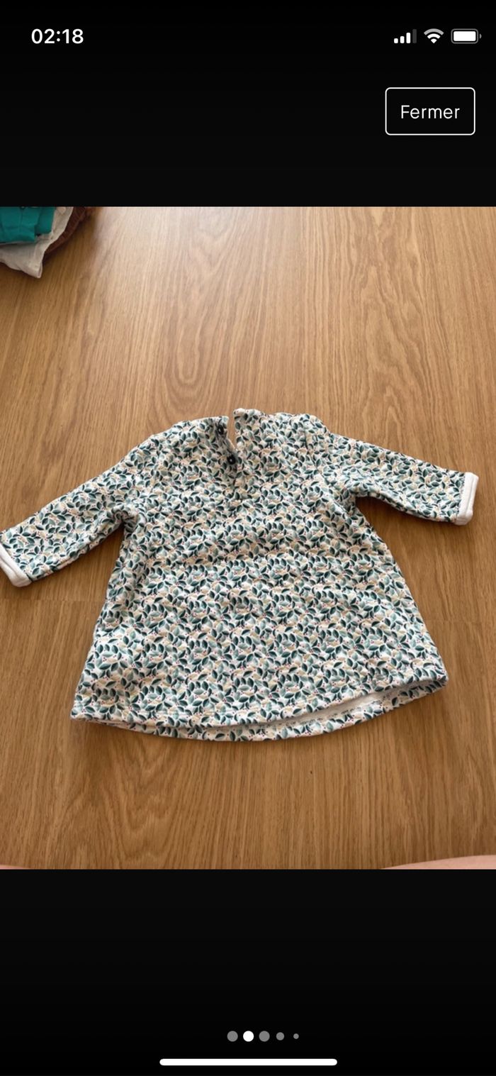 Ensemble fille robe+ gilet tout doux - photo numéro 2