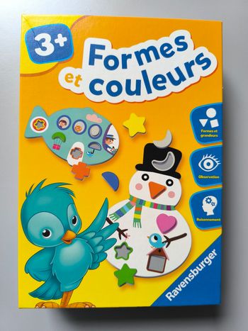 Jeu Formes et couleurs ravensburger 3 ans neuf