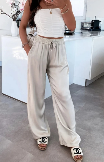 Pantalon Satiné