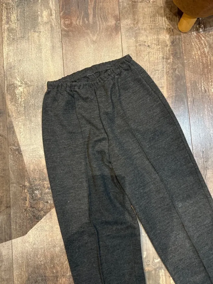 Pantalon gris taille élastique - photo numéro 2