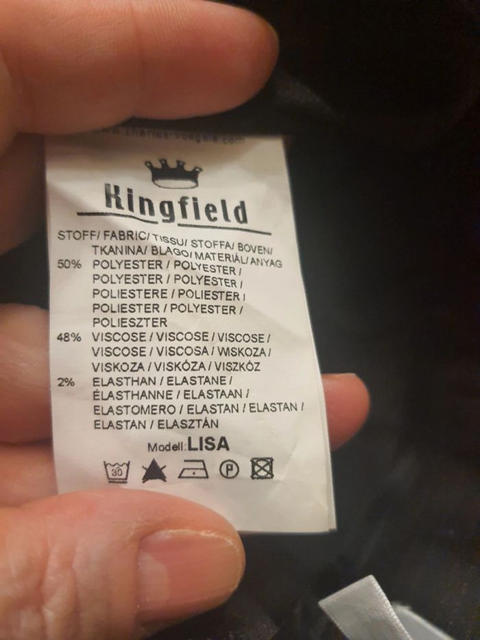 Pantalon Kingfield fr/be 40 noir lignées - photo numéro 13