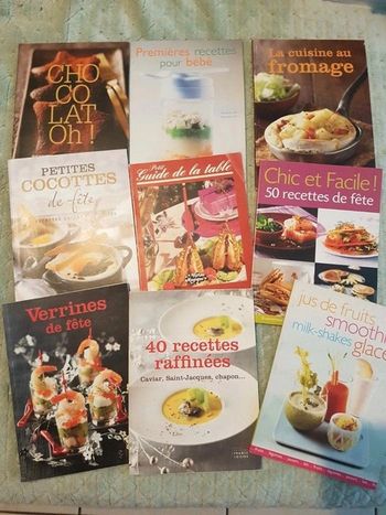 Lot livre cuisine verrine chocolat fromage