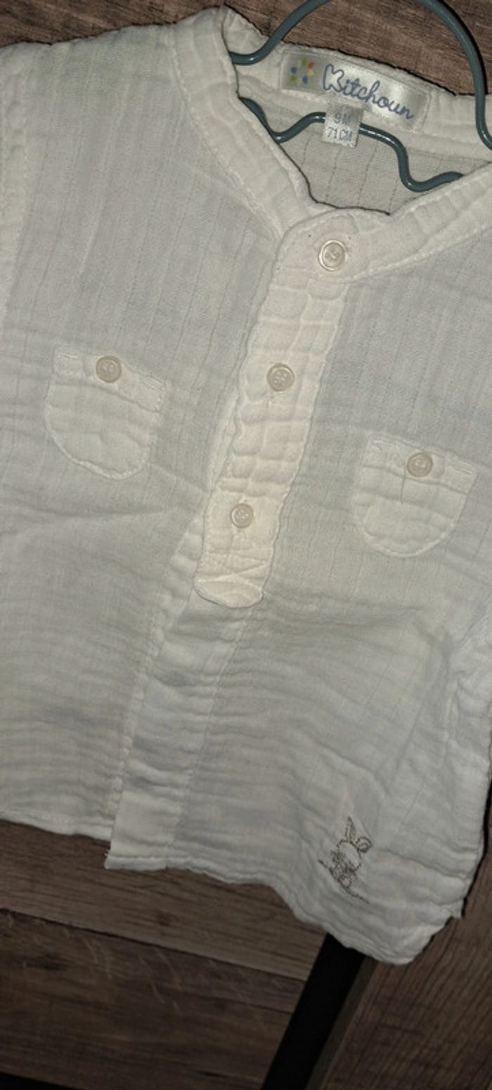Chemise blanche 9 mois Kitchoun - photo numéro 4