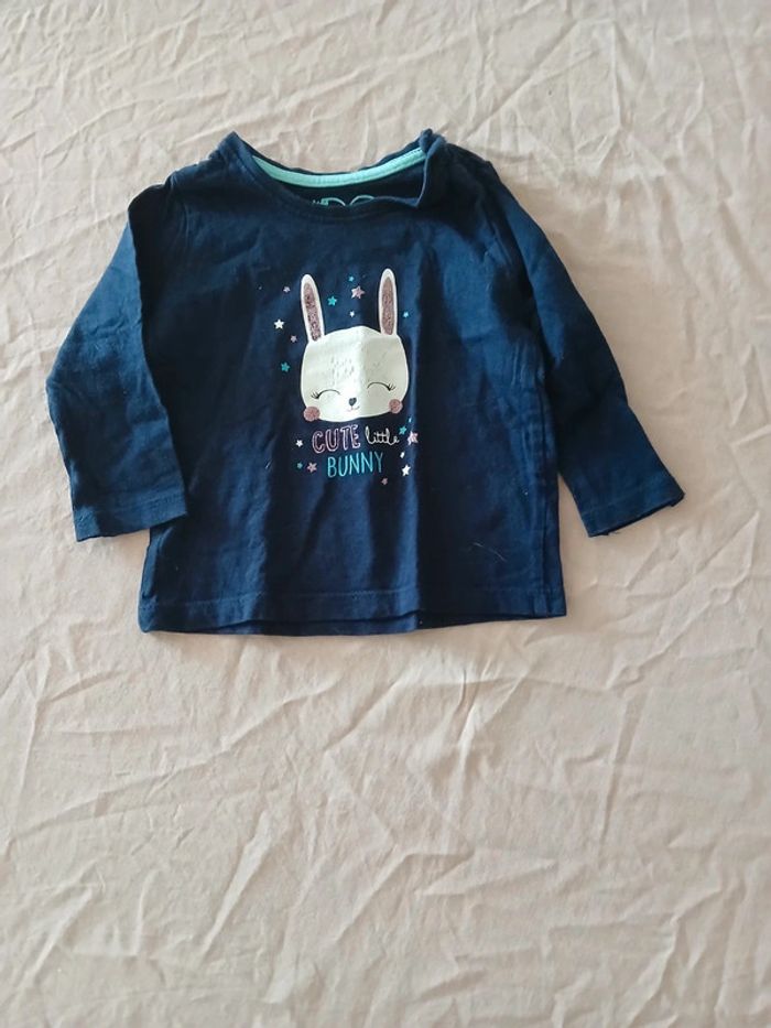 Tee-shirt manches longues 6-9 mois