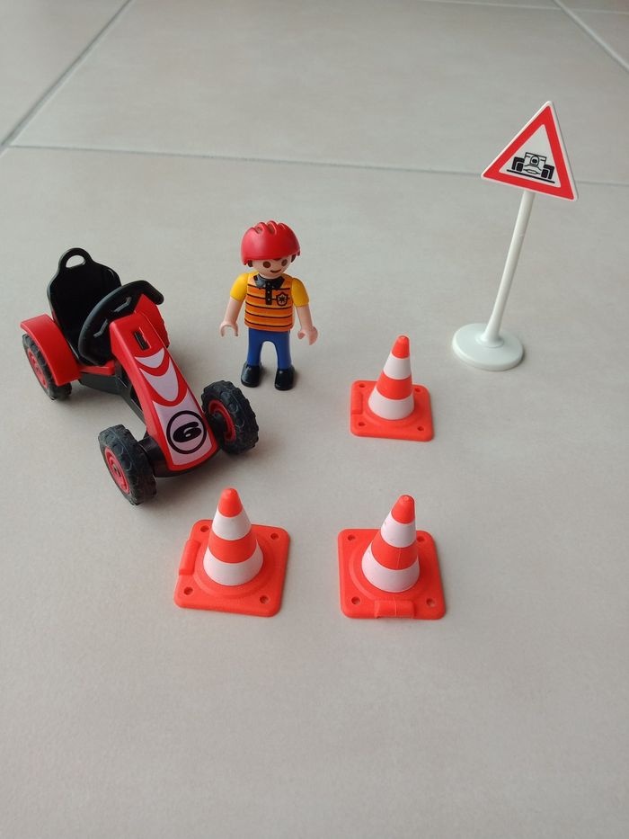 Playmobil Enfant avec karting - photo numéro 3
