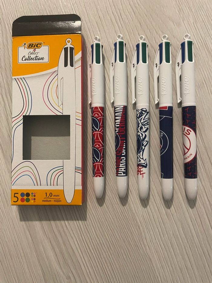 2 lot stylos bic PSG Paris Saint Germain Neufs - photo numéro 2