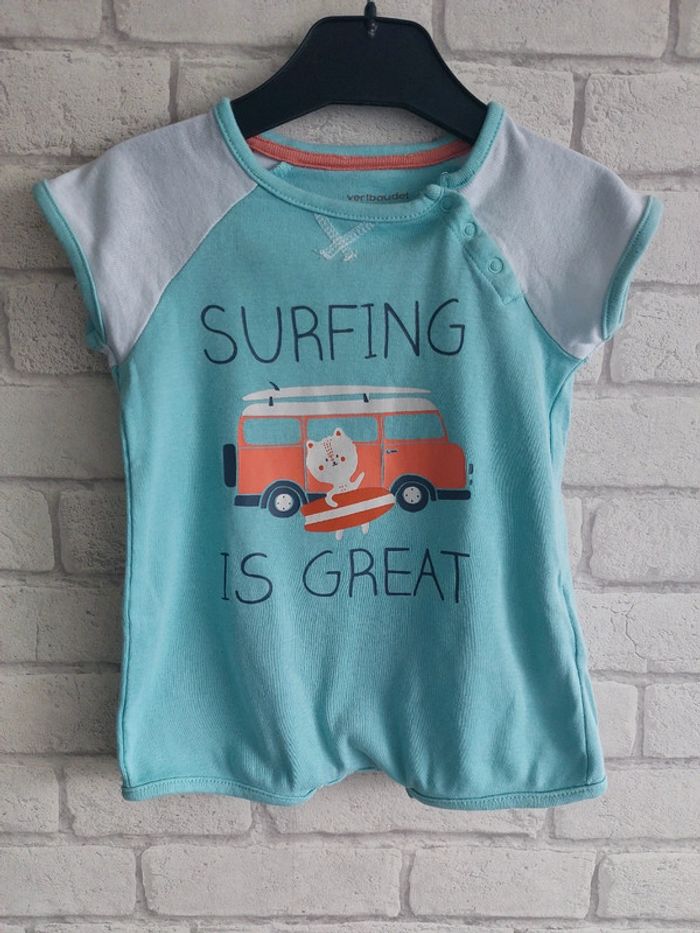 Barboteuse Vertbaudet taille 12 mois (74 cm)